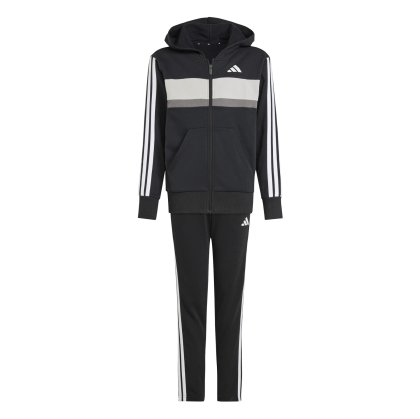 Детски екип Adidas J 3S TIB FL TS BLACK/W