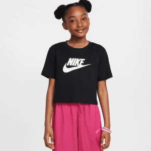 Детска тениска Nike G NSW TEE CROP FUTURA HBR