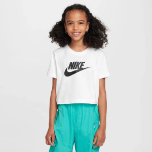 Детска тениска Nike G NSW TEE CROP FUTURA HBR