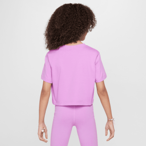 Детска тениска Nike G NSW TEE CROP FUTURA HBR
